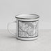 Left View Custom Coppell Texas Map Enamel Mug in Classic