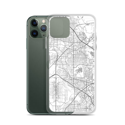 Custom Coppell Texas Map Phone Case in Classic