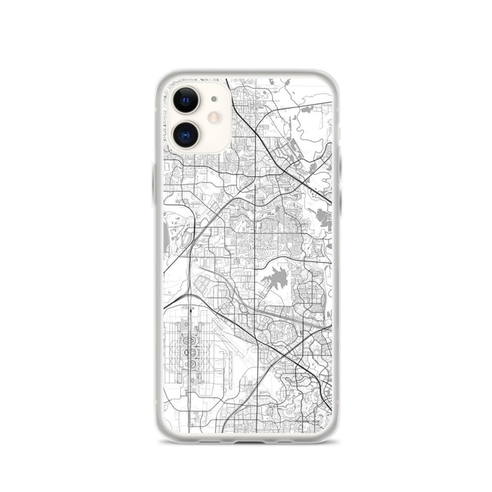 Custom iPhone 11 Coppell Texas Map Phone Case in Classic