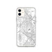 Custom iPhone 11 Coppell Texas Map Phone Case in Classic
