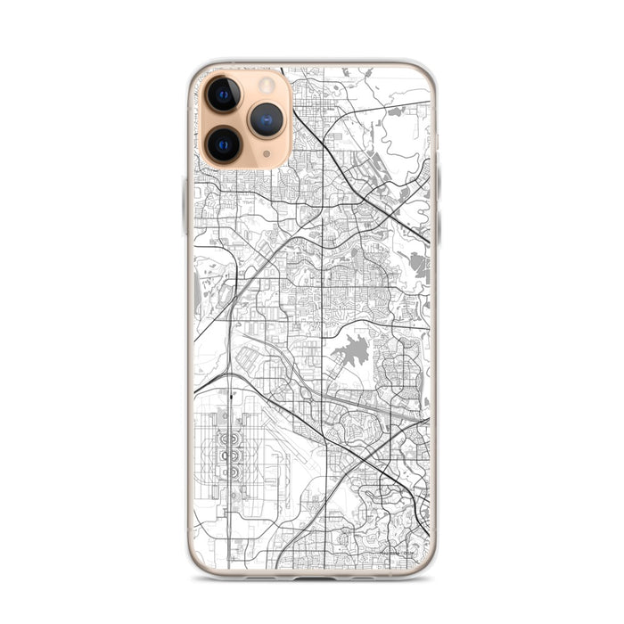 Custom iPhone 11 Pro Max Coppell Texas Map Phone Case in Classic