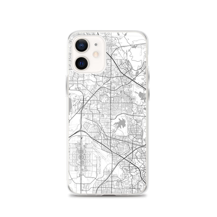 Custom iPhone 12 Coppell Texas Map Phone Case in Classic