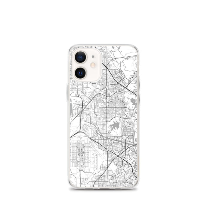 Custom iPhone 12 mini Coppell Texas Map Phone Case in Classic
