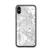 Custom iPhone X/XS Coppell Texas Map Phone Case in Classic