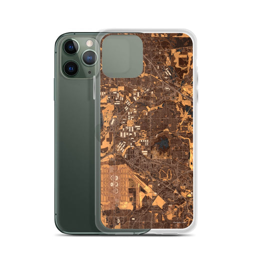 Custom Coppell Texas Map Phone Case in Ember