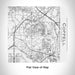 Rendered View of Coppell Texas Map Engraving on 17oz Stainless Steel Insulated Tumbler in White