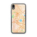 Custom iPhone XR Coppell Texas Map Phone Case in Watercolor