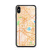 Custom iPhone XS Max Coppell Texas Map Phone Case in Watercolor