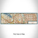 Flat View of Map Custom Coppell Texas Map Enamel Mug in Woodblock