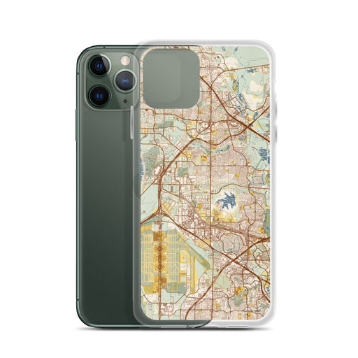 Custom Coppell Texas Map Phone Case in Woodblock