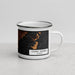 Right View Custom Coral Gables Florida Map Enamel Mug in Ember