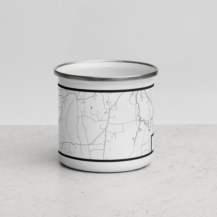 Front View Custom Cornwall Vermont Map Enamel Mug in Classic