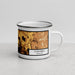 Right View Custom Cornwall Vermont Map Enamel Mug in Ember