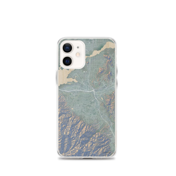 Custom iPhone 12 mini Corona California Map Phone Case in Afternoon