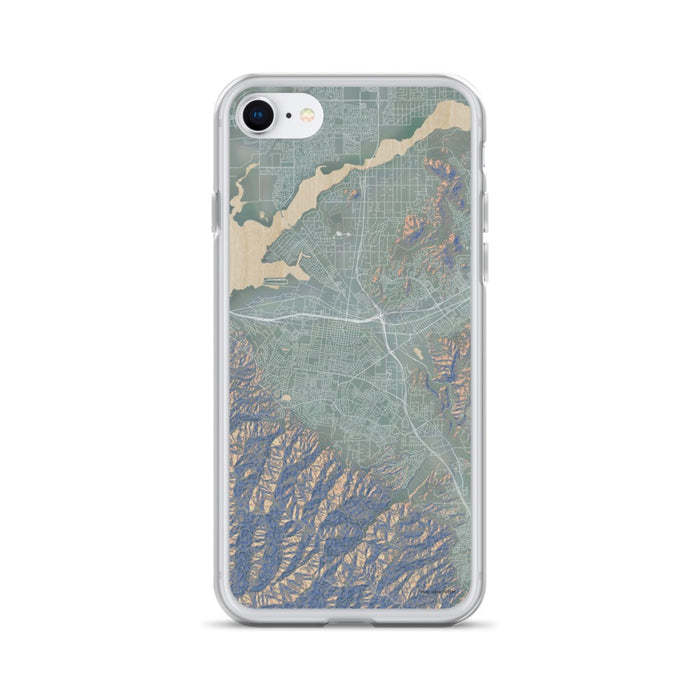 Custom iPhone SE Corona California Map Phone Case in Afternoon