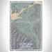 Corona California Map Print Portrait Orientation in Afternoon Style With Shaded Background