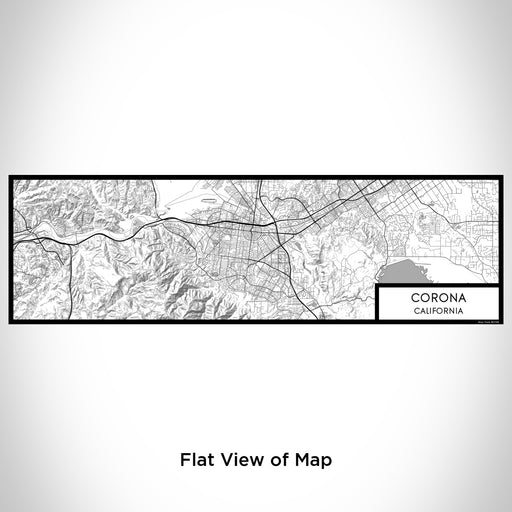 Flat View of Map Custom Corona California Map Enamel Mug in Classic