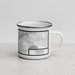 Right View Custom Corona California Map Enamel Mug in Classic