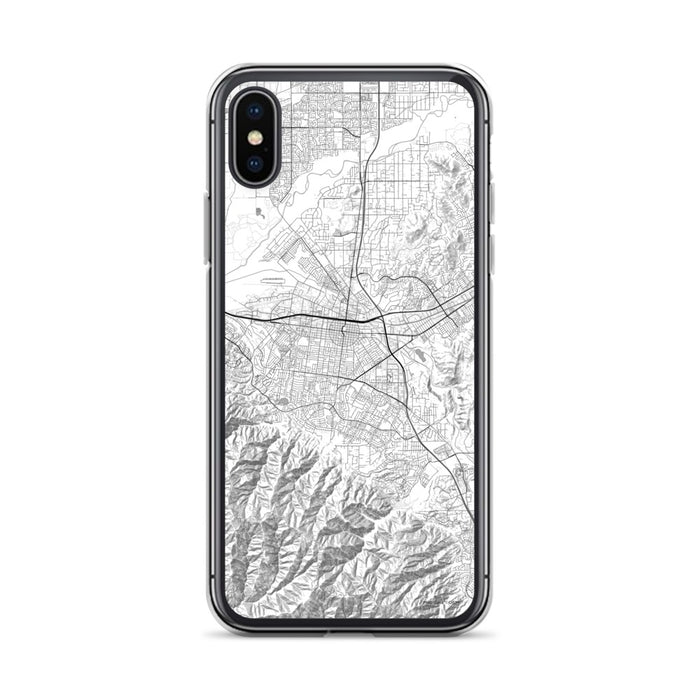 Custom iPhone X/XS Corona California Map Phone Case in Classic