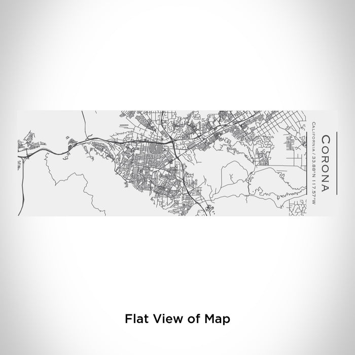 Rendered View of Corona California Map Engraving on 10oz Stainless Steel Insulated Cup with Sliding Lid in White