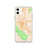 Custom iPhone 11 Corona California Map Phone Case in Watercolor