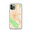 Custom iPhone 11 Pro Corona California Map Phone Case in Watercolor