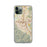 Custom iPhone 11 Pro Corona California Map Phone Case in Woodblock