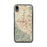 Custom iPhone XR Corona California Map Phone Case in Woodblock