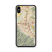 Custom iPhone XS Max Corona California Map Phone Case in Woodblock