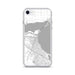 Custom Corpus Christi Texas Map iPhone SE Phone Case in Classic
