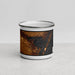 Front View Custom Corpus Christi Texas Map Enamel Mug in Ember