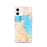 Custom Corpus Christi Texas Map iPhone 12 Phone Case in Watercolor