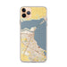 Custom Corpus Christi Texas Map Phone Case in Woodblock