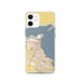 Custom Corpus Christi Texas Map iPhone 12 Phone Case in Woodblock