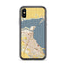 Custom Corpus Christi Texas Map Phone Case in Woodblock
