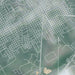Corsicana Texas Map Print in Afternoon Style Zoomed In Close Up Showing Details