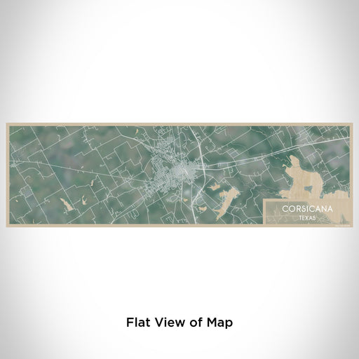 Flat View of Map Custom Corsicana Texas Map Enamel Mug in Afternoon
