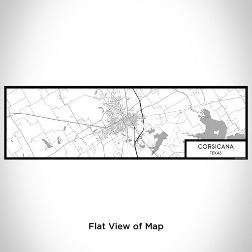 Flat View of Map Custom Corsicana Texas Map Enamel Mug in Classic