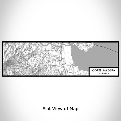 Flat View of Map Custom Corte Madera California Map Enamel Mug in Classic