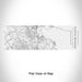 Rendered View of Corte Madera California Map Engraving on 10oz Stainless Steel Insulated Cup with Sliding Lid in White