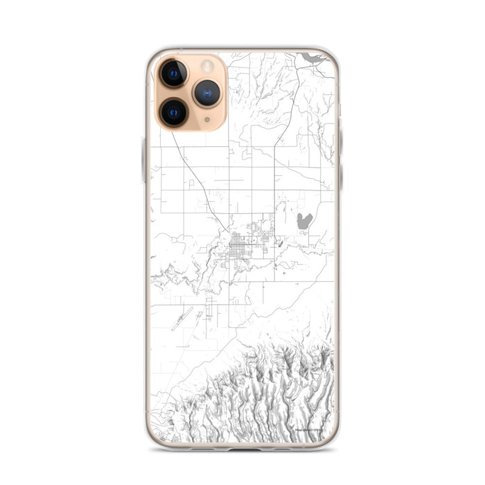 Custom iPhone 11 Pro Max Cortez Colorado Map Phone Case in Classic