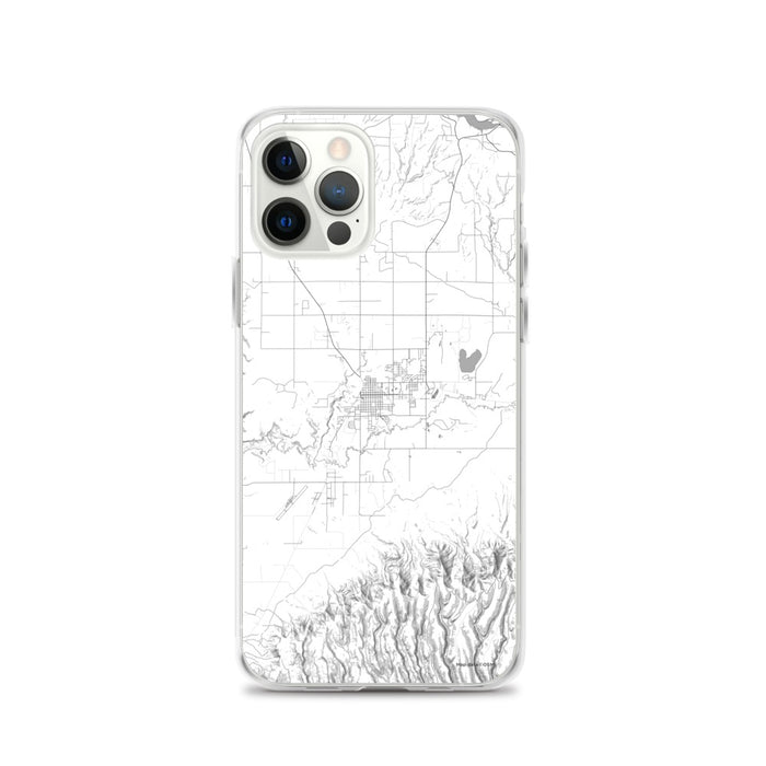 Custom iPhone 12 Pro Cortez Colorado Map Phone Case in Classic
