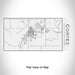 Rendered View of Cortez Colorado Map Engraving on 17oz Stainless Steel Insulated Cola Bottle in White