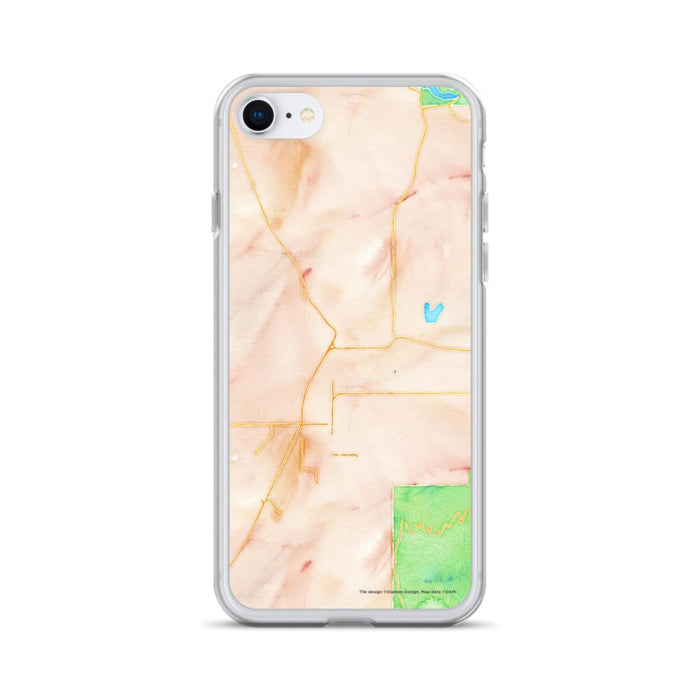 Custom iPhone SE Cortez Colorado Map Phone Case in Watercolor