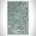 Corvallis Oregon Map Print Portrait Orientation in Afternoon Style With Shaded Background
