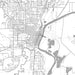 Corvallis Oregon Map Print in Classic Style Zoomed In Close Up Showing Details