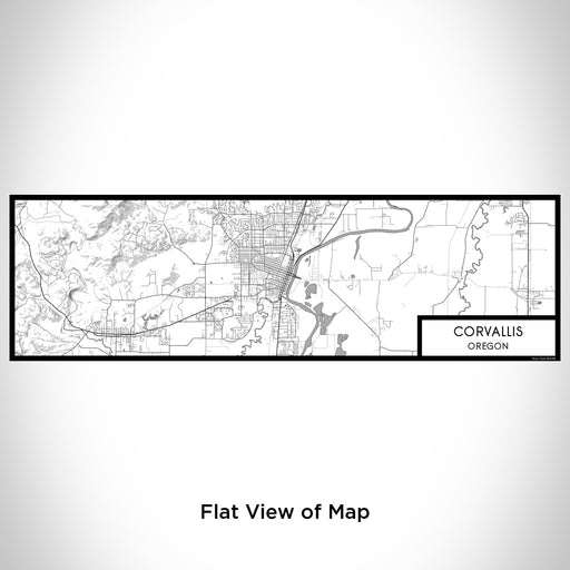 Flat View of Map Custom Corvallis Oregon Map Enamel Mug in Classic