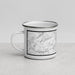 Left View Custom Corvallis Oregon Map Enamel Mug in Classic