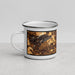 Left View Custom Corvallis Oregon Map Enamel Mug in Ember