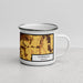 Right View Custom Corvallis Oregon Map Enamel Mug in Ember